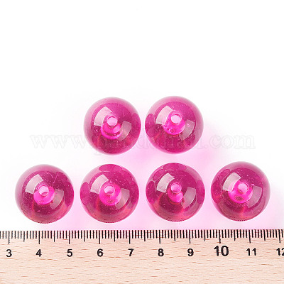 Прозрачные акриловые бусины MACR-S370-A20mm-706-1