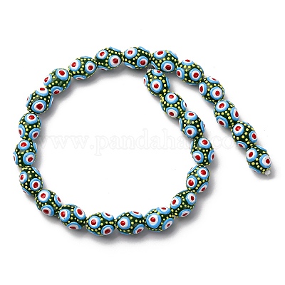 Стеклянные эмалевые бусины&nbsp;GLAA-C038-01F-1