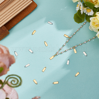 100 шт. 2 цвета 304 нержавеющая сталь удлинитель цепи капля&nbsp;STAS-BC0004-07-1