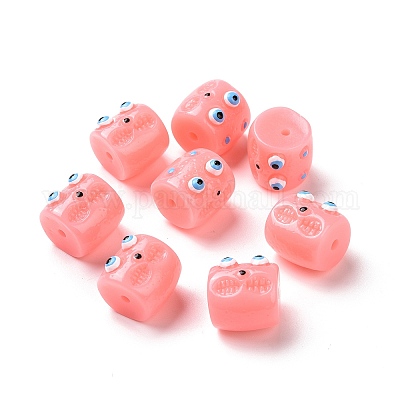 Хэллоуин непрозрачные бусины из смолы&nbsp;LS-RESI-E023-01D-1