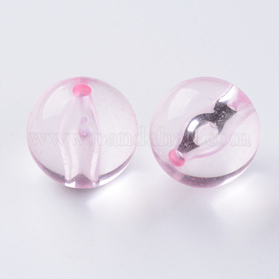 Прозрачные акриловые бусины&nbsp;MACR-S370-A20mm-702-1