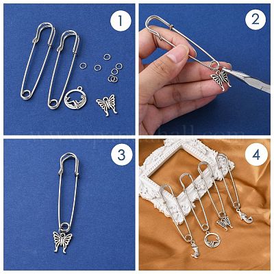 Железная килт булавки броши фурнитура&nbsp;E027Y-1