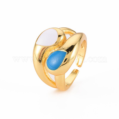 Манжеты из латуни с эмалью RJEW-S045-079-NR-1