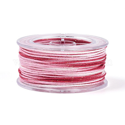 27 м сегментно окрашенные круглые полиэфирные витые шнуры&nbsp;OCOR-N009-02A-18-1