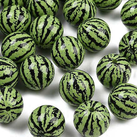 Непрозрачные акриловые бусины MACR-C036-01C-1