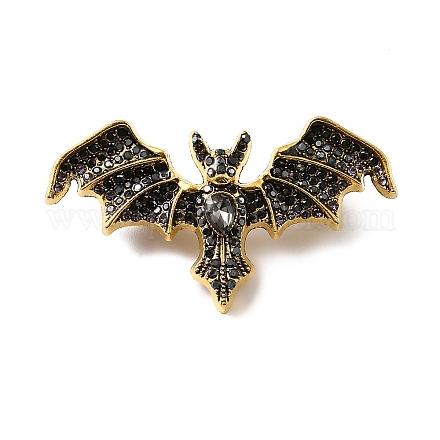 Брошь из ретро сплава со стразами&nbsp;LS-JEWB-K018-26AG-1