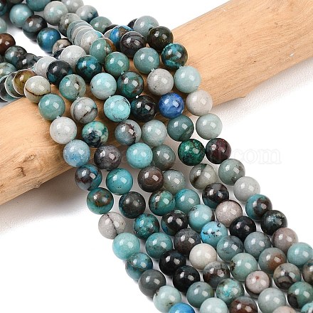 Природные хризоколлу бисер нитей&nbsp;G-K405-B01-6mm-1