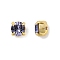 Preciosa® MAXIMA Crystal in Sew-On Cup, Czech Crystal, 719 37 085 Chaton(Round), Golden, 20410 Tanzanite, SS29(6.15~6.35mm)