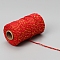100M Round Cotton Cord, Gift Wrapping Decorative Cord, Red, 2mm, about 109.36 Yards(100m)/Roll