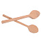 Wood Carving Spoon, Blank Unfinished Wooden Craft, BurlyWood, 176x37x20mm