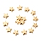 Brass Beads, Star, Cadmium Free & Nickel Free & Lead Free, Long-Lasting Plated, Real 18K Gold Plated, 8x8.5x3.5mm, Hole: 1~1.4mm