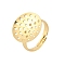 Brass Adjustable Sieve Ring Bases, Long-Lasting Plated, Rack Plating, Lead Free & Cadmium Free, Real 18K Gold Plated, Tray: 17.5mm, 3mm, Inner Diameter: 17.2mm
