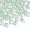 Transparent Acrylic Beads, AB Color Plated, Nuggets, Aquamarine, 10.5x10x8mm, Hole: 1.6mm, about 1200pcs/500g