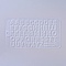 Silicone Molds, Resin Casting Molds, For UV Resin, Epoxy Resin Jewelry Making, Letter, Letter A~Z, White, 114x210x4mm