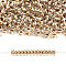 TOHO 6/0 Demi Round Beads, Japanese Seed Beads, (989) Gilt Lined Crystal, 4x1.9mm, about 13500pcs/pound(450g)