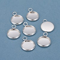 Оправы для подвесок из нержавеющей стали 304 в виде кабошонов&nbsp;STAS-F191-14S-B