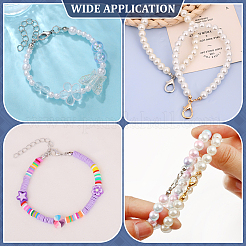 600 шт. 2-х цветные латунные наконечники для бусин&nbsp;KK-ME0003-41