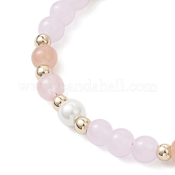 Браслеты из стеклянных круглых бусин&nbsp;BJEW-JB12072-01