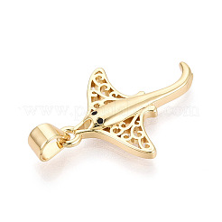 Латунные микро проложить кубического циркония подвески&nbsp;KK-T080-09G