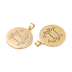 Латунные микро проложить кубического циркония подвески&nbsp;KK-E108-20G