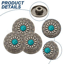 15 шт. 1-отверстийные пуговицы из сплава и пластика&nbsp;BUTT-HY0001-11D