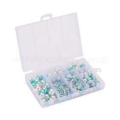 497шт 5 стиля радуги абс пластик имитация жемчуга&nbsp;OACR-YW0001-09B