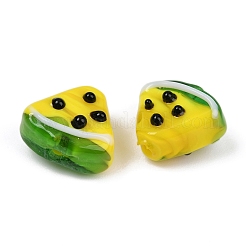 Бусины ручной работы в технике лэмпворк с неровностями&nbsp;LAMP-S070-01A