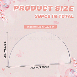 Прозрачные акриловые карточки с пустыми местами TACR-WH0006-07A
