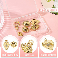 6шт 6 стиля латунные подвески&nbsp;KK-TA0002-23