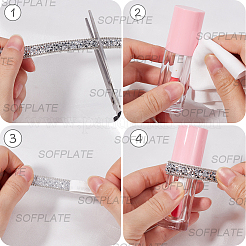 5 ярд самоклеящейся смоляной ленты со стразами&nbsp;DIY-SP0002-49D