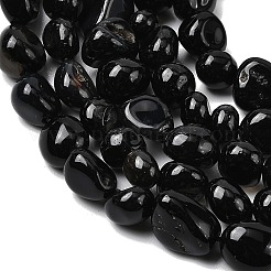 Бусины из натурального черного оникса&nbsp;G-P601-A16-02
