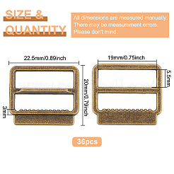 36 шт. застежки-пряжки из сплава&nbsp;FIND-BC0004-76AB