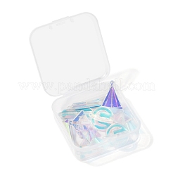 10шт 5 стиля прозрачные акриловые подвески&nbsp;KY-LS0001-07