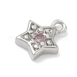 Латунные микро проложить кубического циркония подвески&nbsp;KK-G548-19P