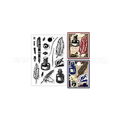 Прозрачные штампы из ПВХ с летней тематикой&nbsp;DIY-WH0631-0390