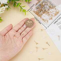 100 шт. фурнитура для сережек-гвоздиков из нержавеющей стали 304 STAS-BBC0003-31