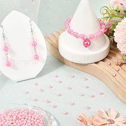 1200 шт. нити из круглых бусин из перламутрового стекла с покраской&nbsp;HY-SP0001-02