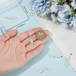 6 шт. латунные раскладывающиеся застежки&nbsp;ZIRC-BBC0002-70S