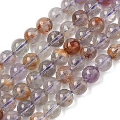 Натуральные фиолетовые фантомные кварцы&nbsp;G-L644-D01-8mm