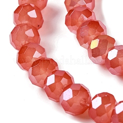 Запекание гальванических нитей стеклянных бусин&nbsp;DGLA-A039-J10mm-B01