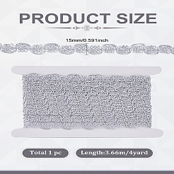 6.5м филигранной кружевной отделки из полиэстера&nbsp;OCOR-LP0001-11A
