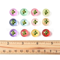 24 шт. 12-х цветные прозрачные стеклянные подвески в форме яблока&nbsp;DGLA-FS0001-15