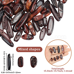 1 нить натуральных бусин-самородков тигрового глаза&nbsp;G-SC0003-21