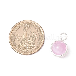 Круглые подвески из окрашенной натуральной селенитовой медной проволоки&nbsp;PALLOY-JF03770-02