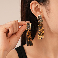 Серьги-гвоздики из сплава и страз&nbsp;FS-WG856C9-01