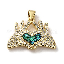 Стойки обшивки латунь микро проложить Циркон подвеску&nbsp;KK-D088-01G