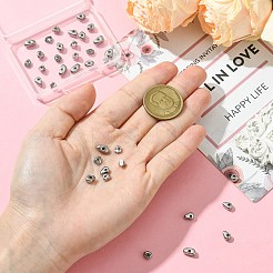 36 шт. 6 стиля бусин из нержавеющей стали 304&nbsp;STAS-CJ0002-90