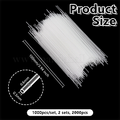 1000шт стеклянный капилляр&nbsp;AJEW-WH0077-023