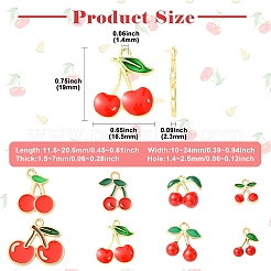 40шт 8 стиля подвески из сплава с эмалью&nbsp;ENAM-CJ0006-93