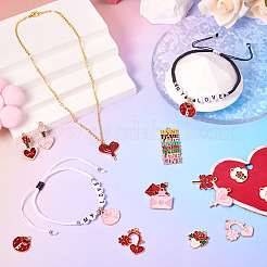 52 шт. 26 стиля подвески из сплава и эмали на тему Дня святого Валентина&nbsp;ENAM-TA0002-83